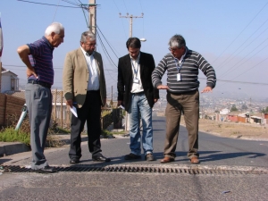 Alcalde Omar Vera inspecciona obras de Aguas Lluvias para prevenir este invierno