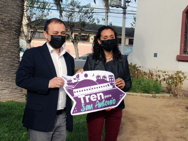 Alcaldesa de San Antonio se re&uacute;ne con el Diputado Luis Cuello para avanzar con la iniciativa #TrenParaSanAntonio