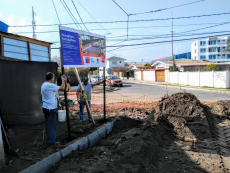 Comienza pavimentación de calle Damiana Carrera