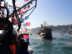 Los pescadores recibieron la bendición de San Pedro en el mar