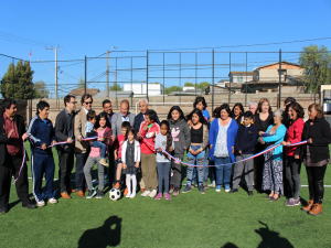 Club Deportivo “La Frontera” cumplió su sueño de una cancha moderna para sus niños y jóvenes