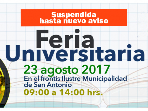 Anuncian suspensi&oacute;n de Feria Universitaria 2017 hasta nuevo aviso