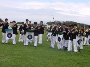 Impecable Presentación  de  Bandas  en el Estadio Municipal