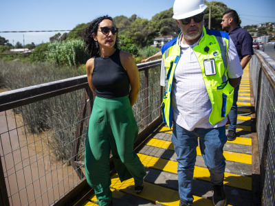 Histórica pasarela de Tejas Verdes fue reparada después de 16 años