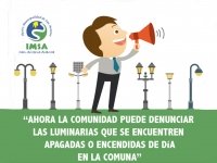 Denuncie las luminarias en mal estado