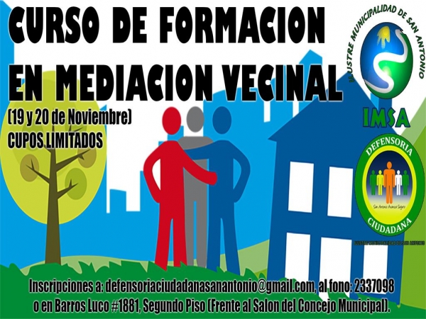 Municipio de San Antonio desarrollar&aacute; el primer curso de Mediaci&oacute;n Vecinal