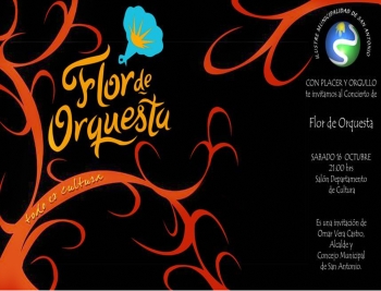 I. Municipalidad de San Antonio te invita este S&aacute;bado 16 al Concierto de " Flor de Orquesta",