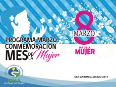 Programa Marzo, en conmemoraci&oacute;n "D&iacute;a de la Mujer"